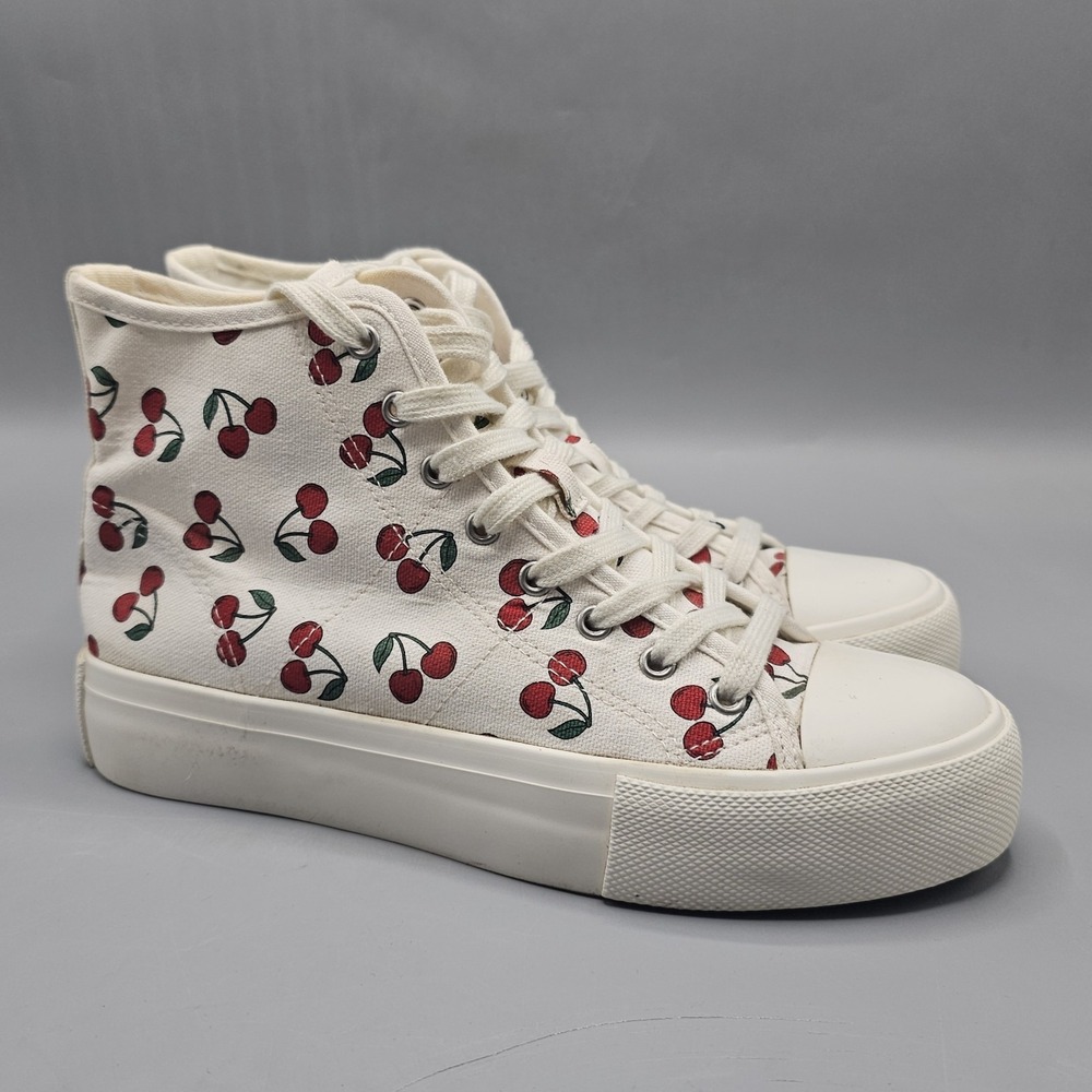 American Eagle Cherry Cherries All Print Sneakers Shoes Women's  7 Chunky